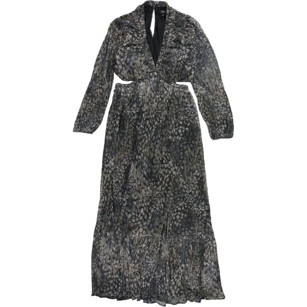 GUESS Womens Open Back Maxi Dress, Multicoloured, 16, DM